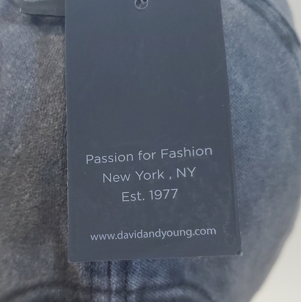 David and Young Black Washed Denim Baseball Hat Cap Peace Rainbow Pride … - Picture 10 of 12